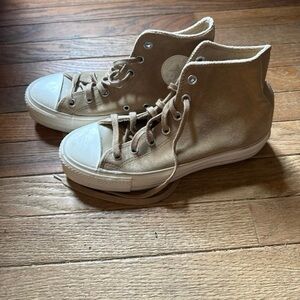 Converse Tan High-Top Sneakers